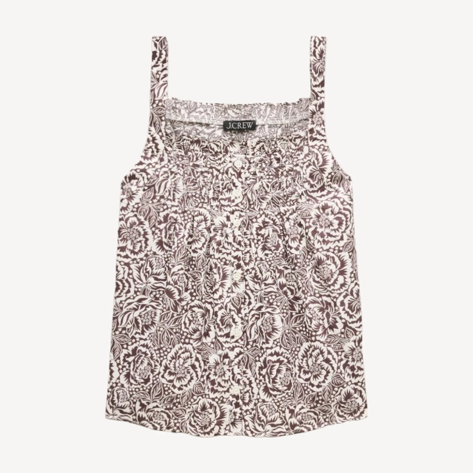 Smocked crinkle tank top in Liberty® floral fabric