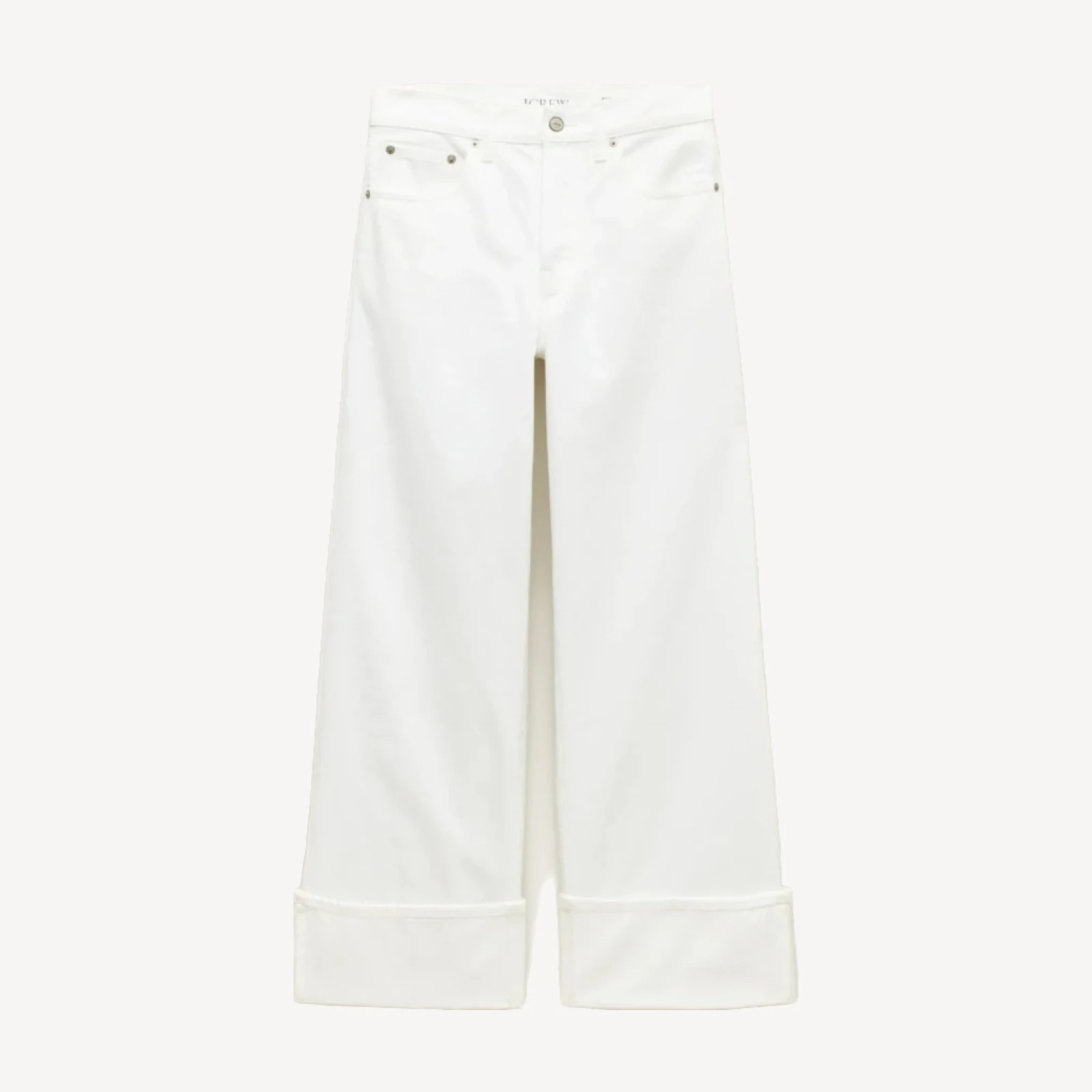 Everyday wide-leg cuffed ankle jean in rigid