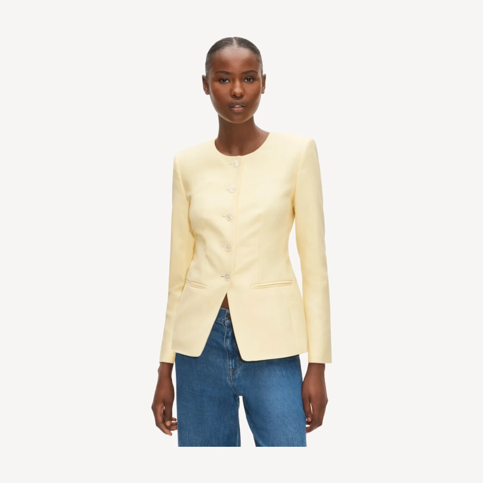 Margeaux lady jacket in Gramercy linen blend
