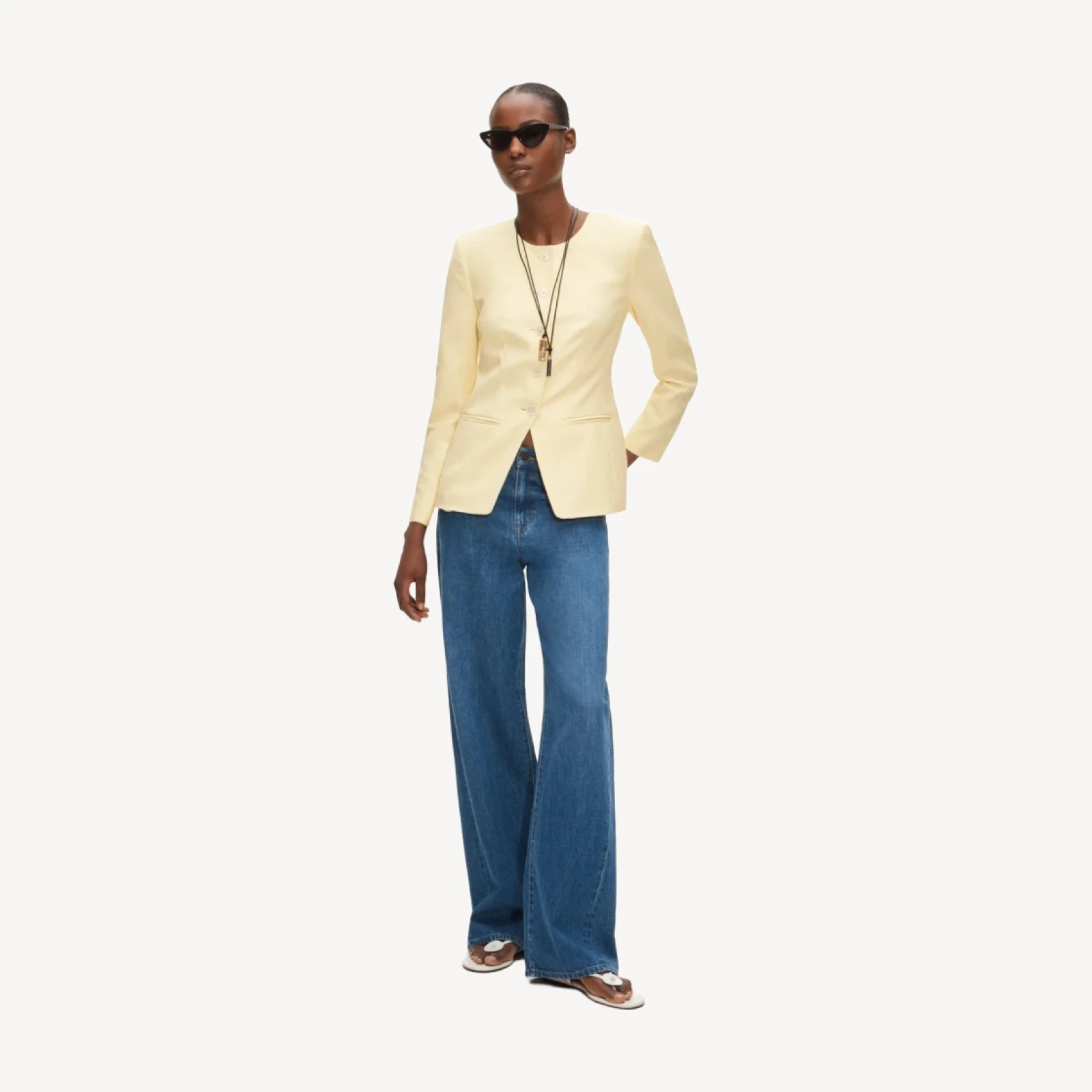Margeaux lady jacket in Gramercy linen blend