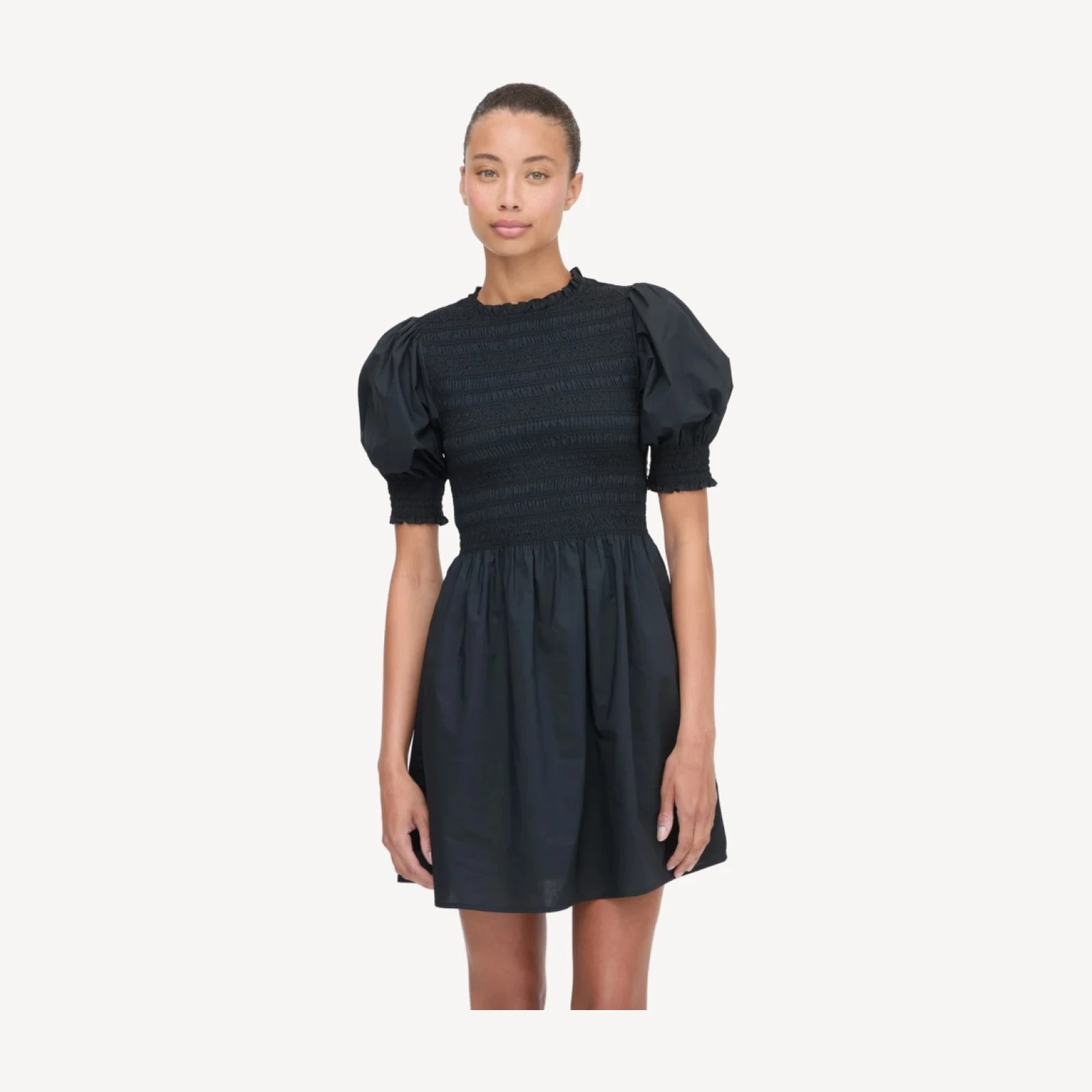 The Vivi Nap Dress - Black Cotton