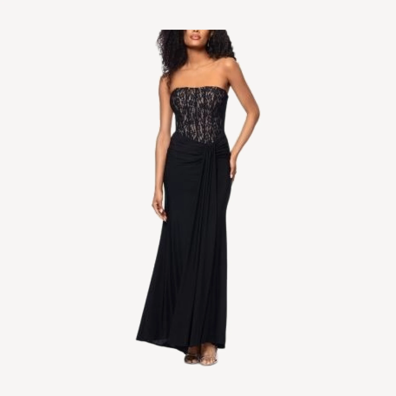 Aqua Lace Corset Gown - Exclusive