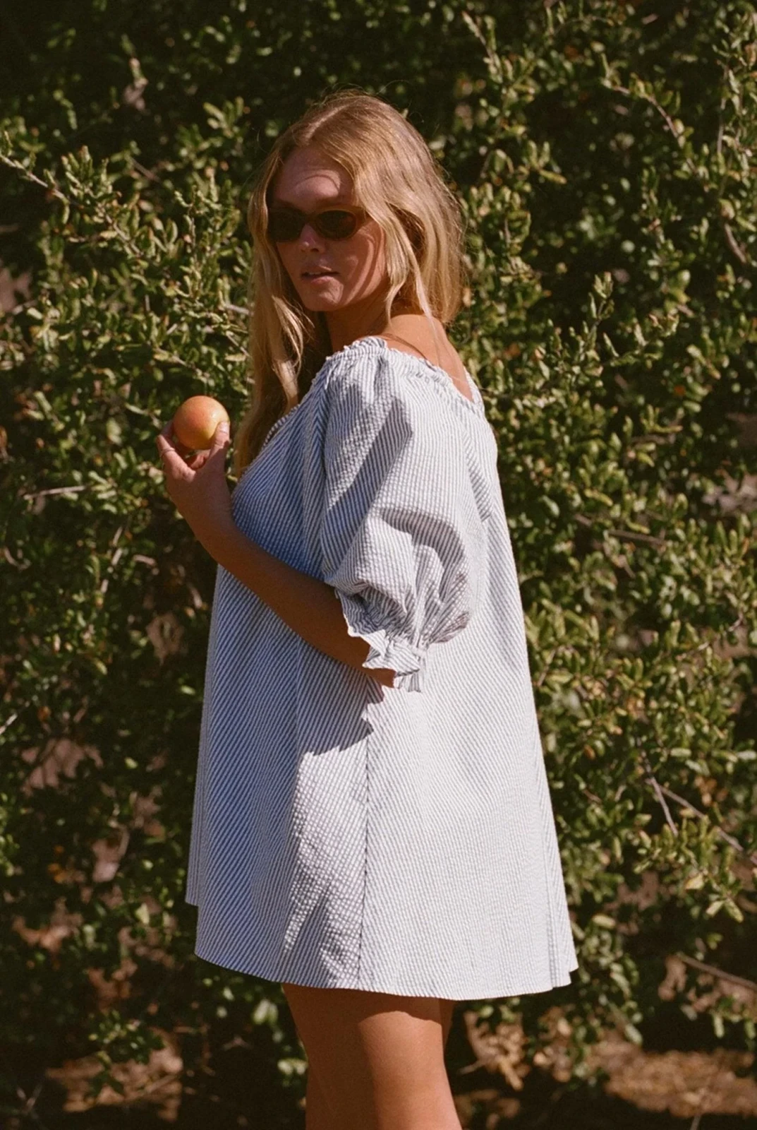 Portofino Dress- Blue & White Striped Short Summer Dress