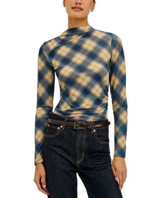 Rails Joelle Printed Mock Neck Top