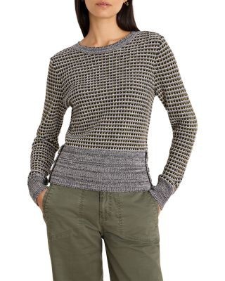 Nic+Zoe Marled Tuck Round Neck Sweater
