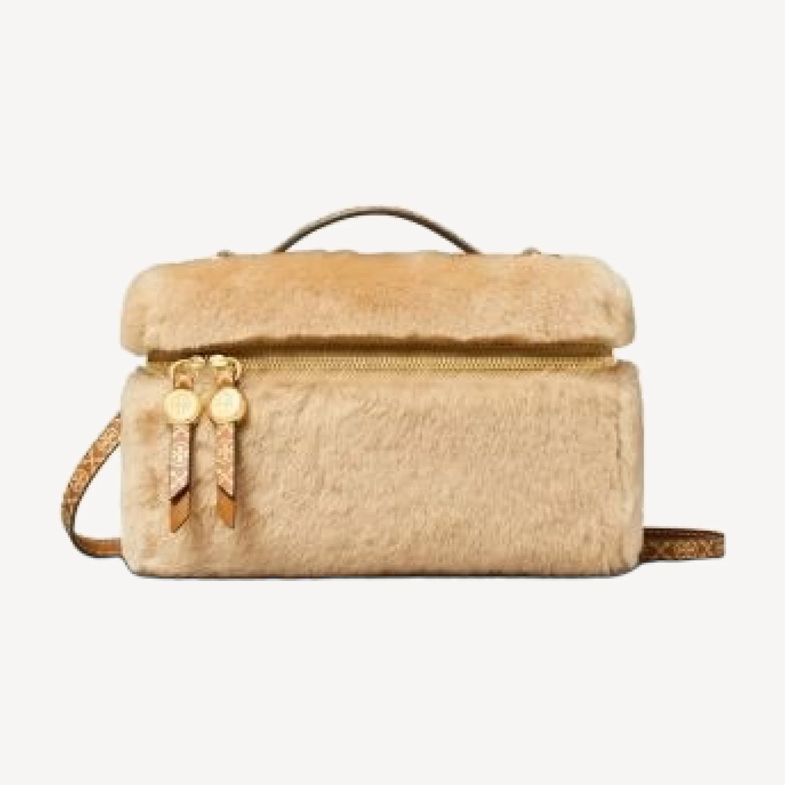 Tory Burch Romy Shearling Top Handle Bag