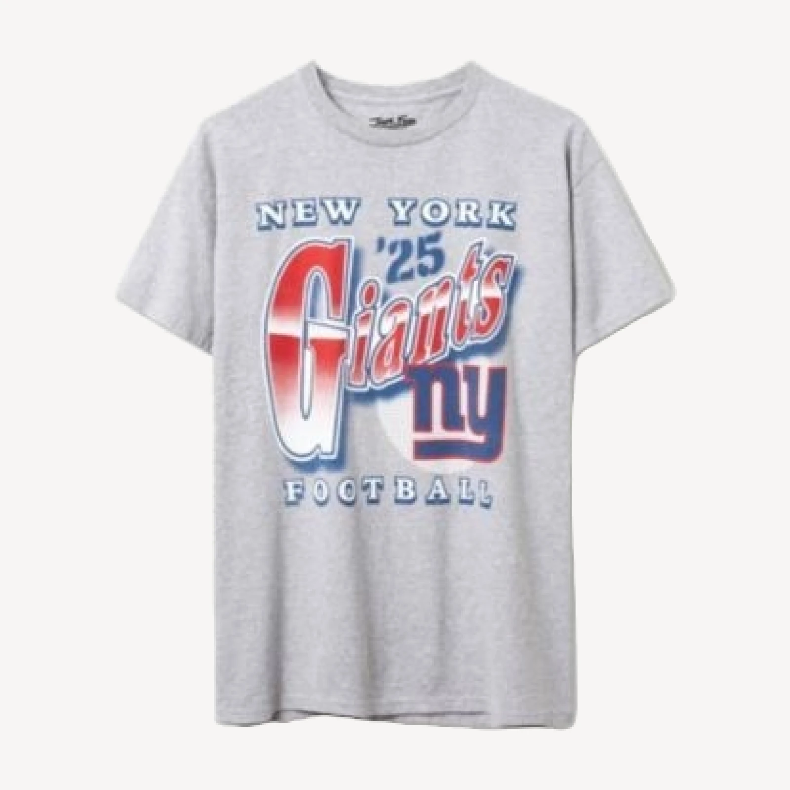 Junk Food Clothing Unisex Nfl New York Giants Bootleg Flea Market Tee