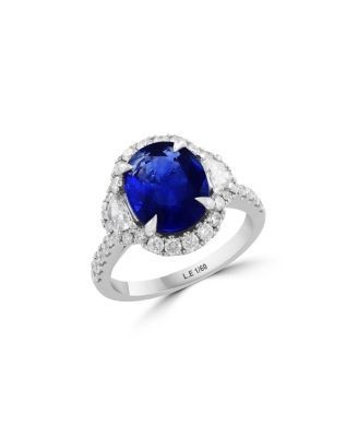 Bloomingdale's Fine Collection Certified Ceylon Sapphire & Diamond Limited Edition Ring in 14K White Gold