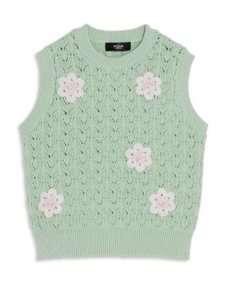 Aqua Girls' Floral Vest Top, Big Kid - Exclusive
