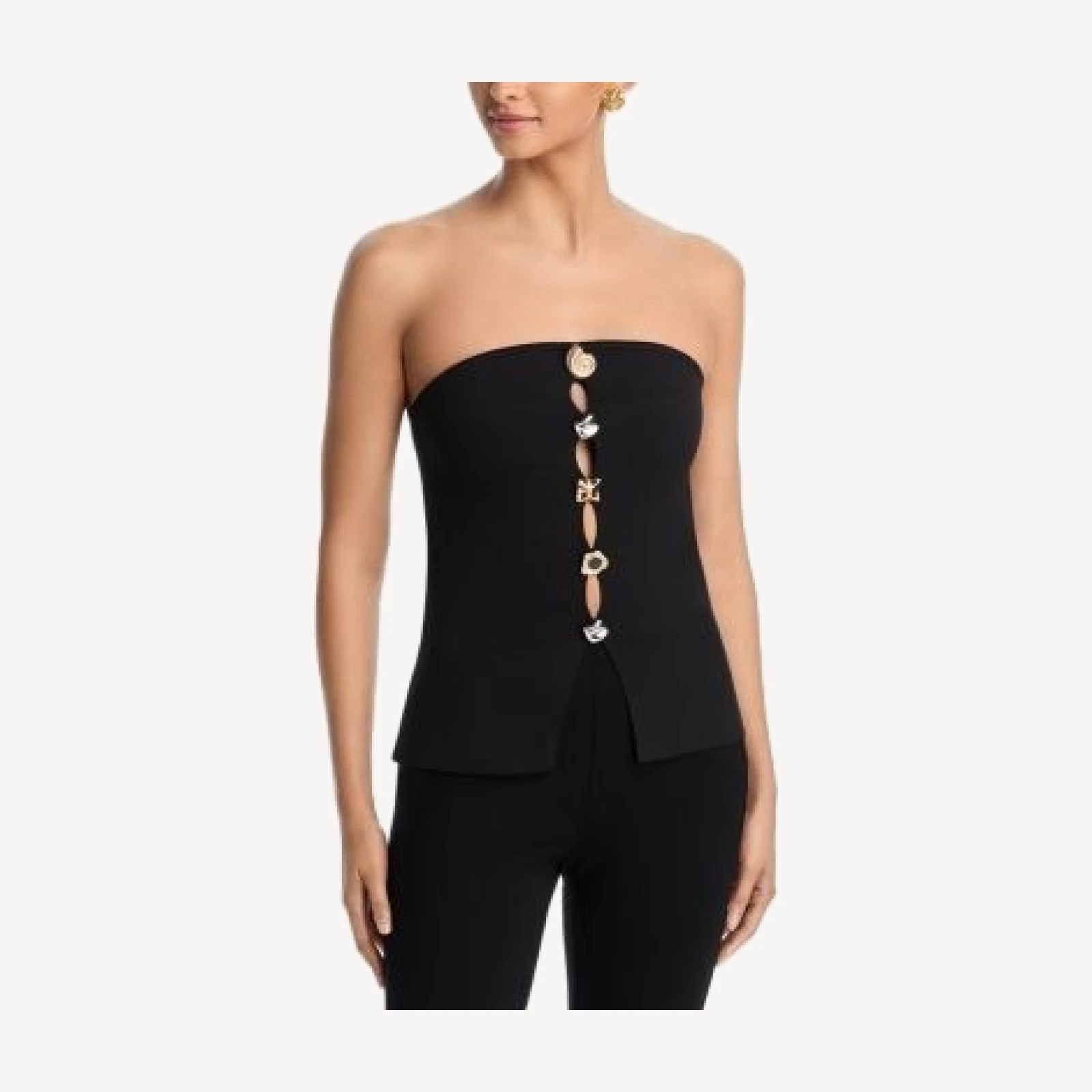 Aqua Strapless Knit Top - Exclusive