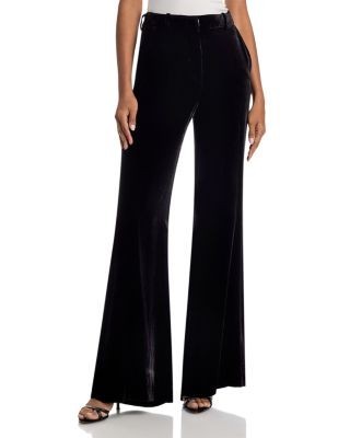 L'Agence Pilar Velvet Wide Leg Pants
