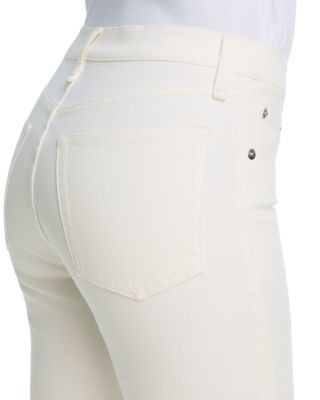 rag & bone Harlow High Rise Straight Ankle Jeans in White