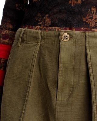Free People Riverfront Surplus Cotton Utility Mini Skirt