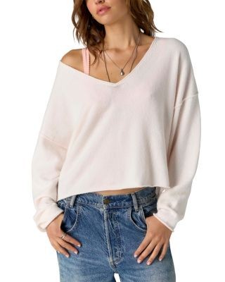 Free People See Me V Neck Sweater
