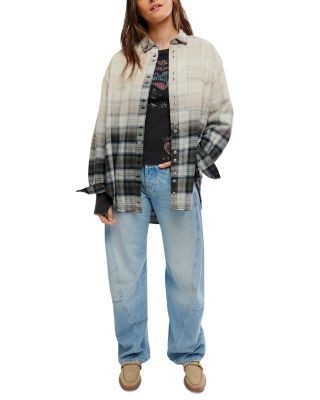 Free People Lexi Cotton Plaid Shirt