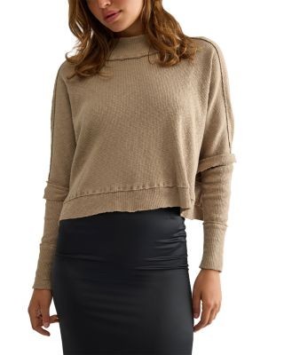 Free People Moon Daisy Oversized Mock Neck Sweater