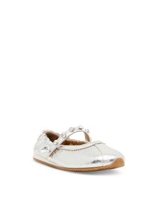 Steve Madden Girls' Anaya Studded Mary Jane Flats Little Kid, Big Kid