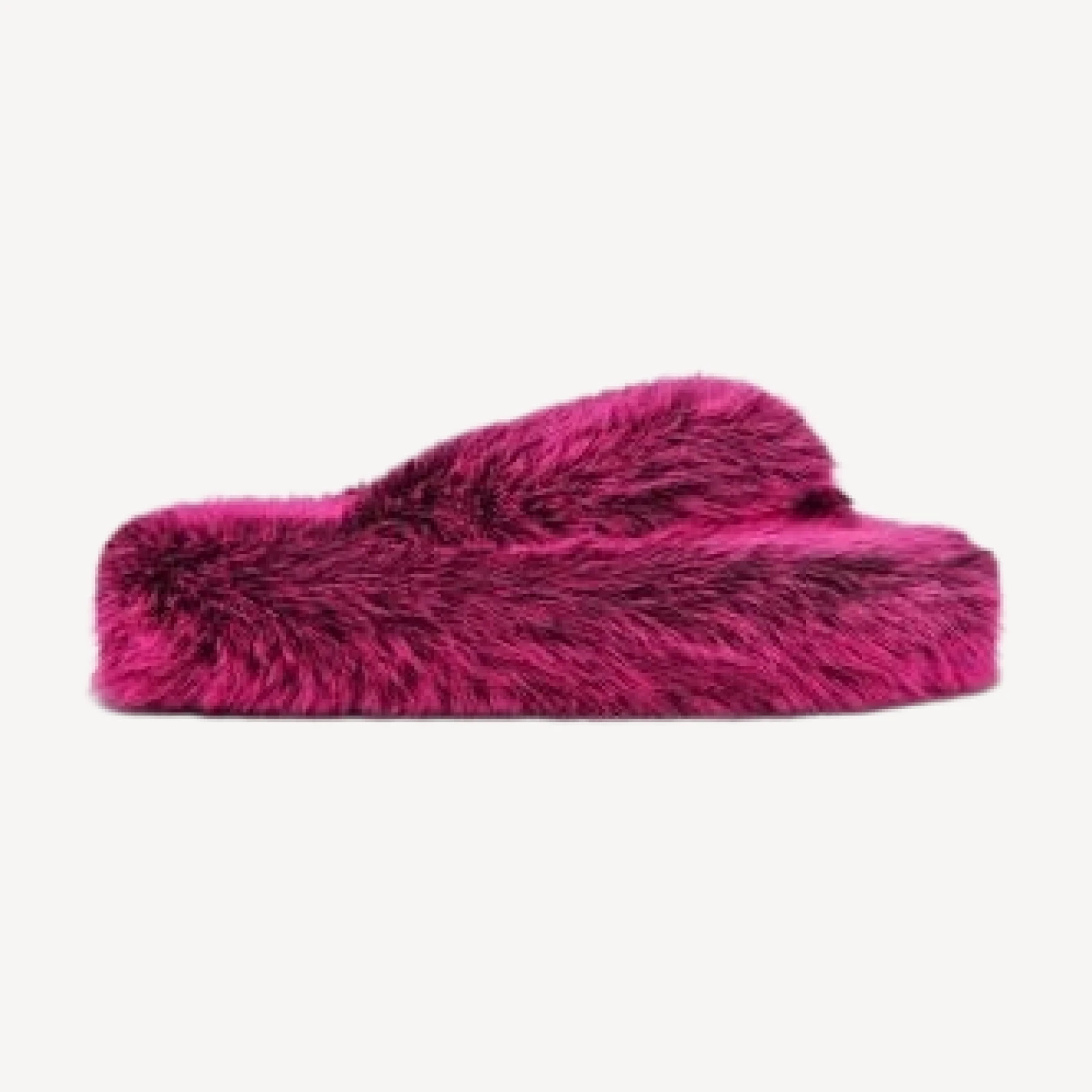 Steve Madden Women's Fizzy Faux Fur Flip Flops