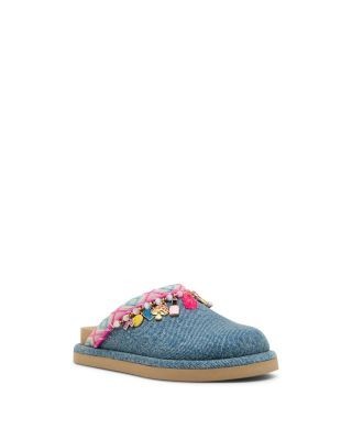 Steve Madden Girls' Sleigh Embellished Mules Toddler
