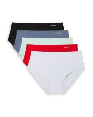Calvin Klein Invisibles Microfiber Stretch Hipster Briefs, Pack of 5