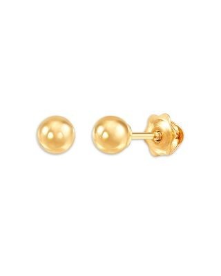 Bloomingdale's Fine Collection Children's Ball Stud Earrings in 14K Yellow Gold