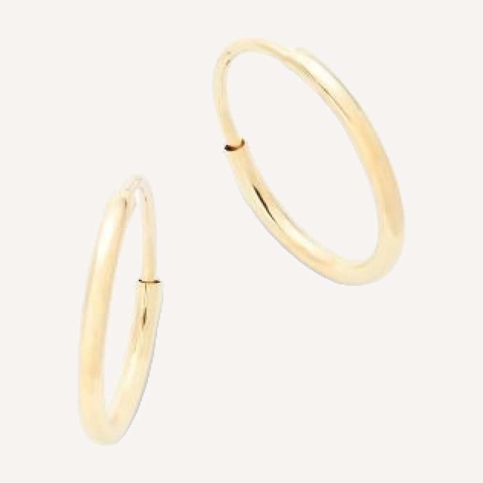 Bloomingdale's Fine Collection Children's Polished Extra Small Endless Hoop Earrings in 14K Yellow Gold