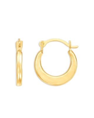 Bloomingdale's Fine Collection Children's Graduated Hoop Earrings in 14K Yellow Gold