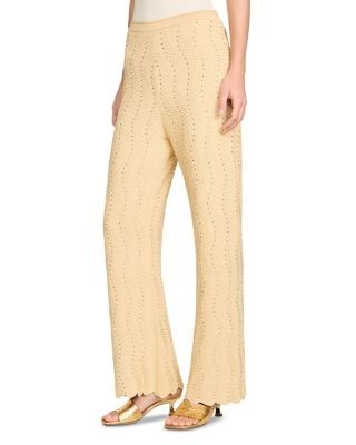 Sandro Rhinestone Knit Pants