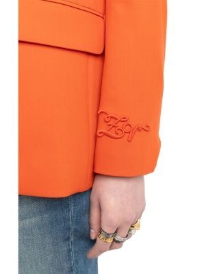 Zadig & Voltaire Vanille Notched Collar Blazer