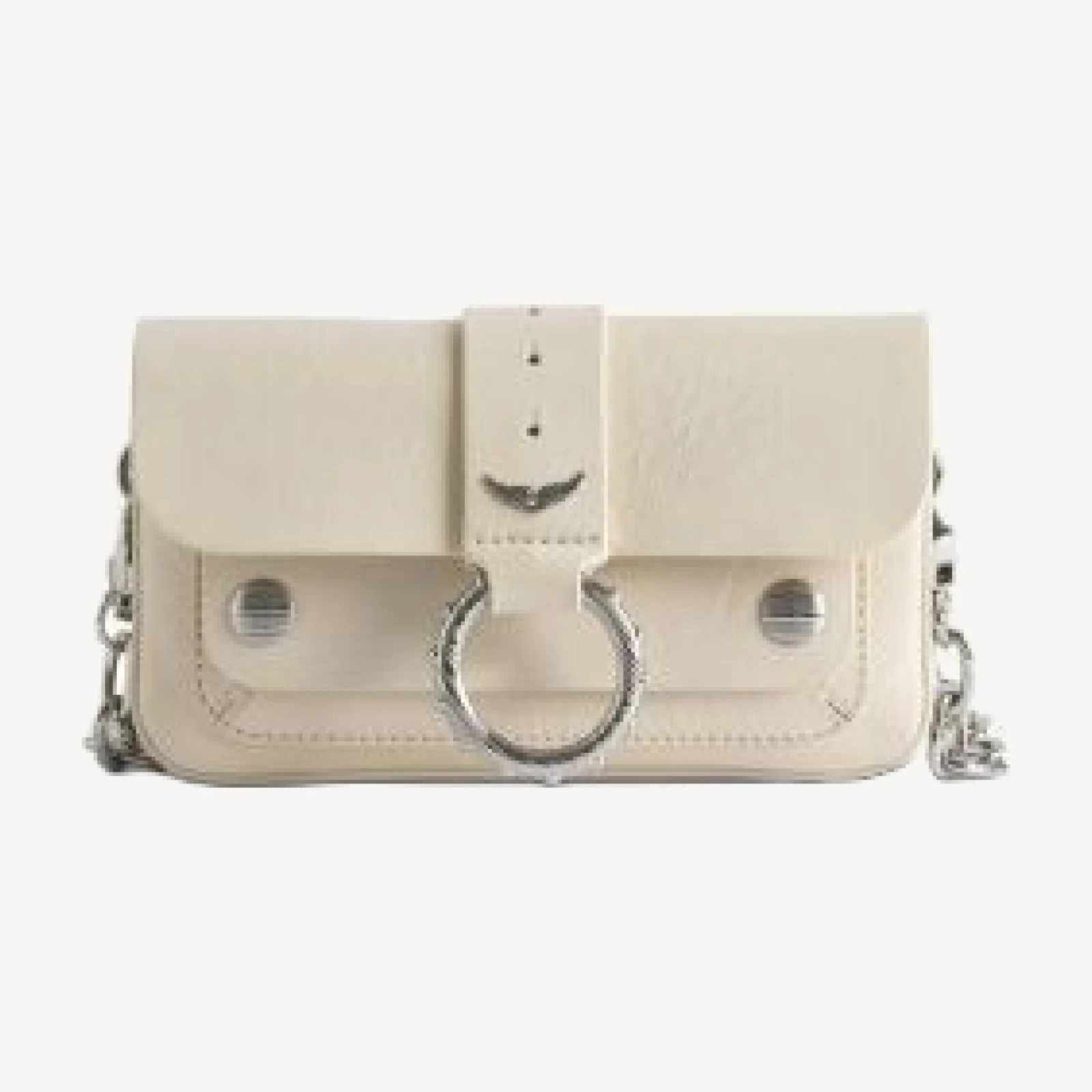 Zadig & Voltaire Kate Vintage Patent Leather Chain Wallet Bag