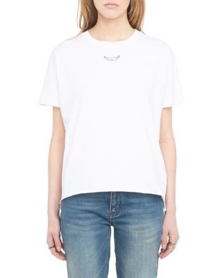 Zadig & Voltaire Tommer Rhinestone Graphic Tee