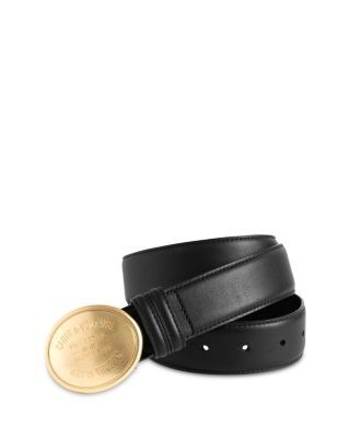 Zadig & Voltaire Women's Colter Medallion Buckle Leather Belt