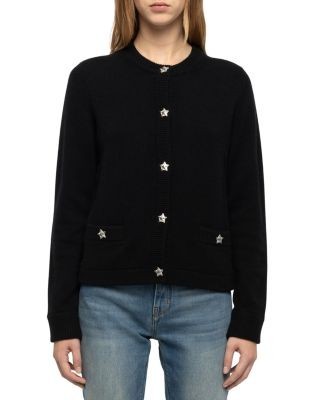Zadig & Voltaire Cashmere Marcya Star Button Cardigan