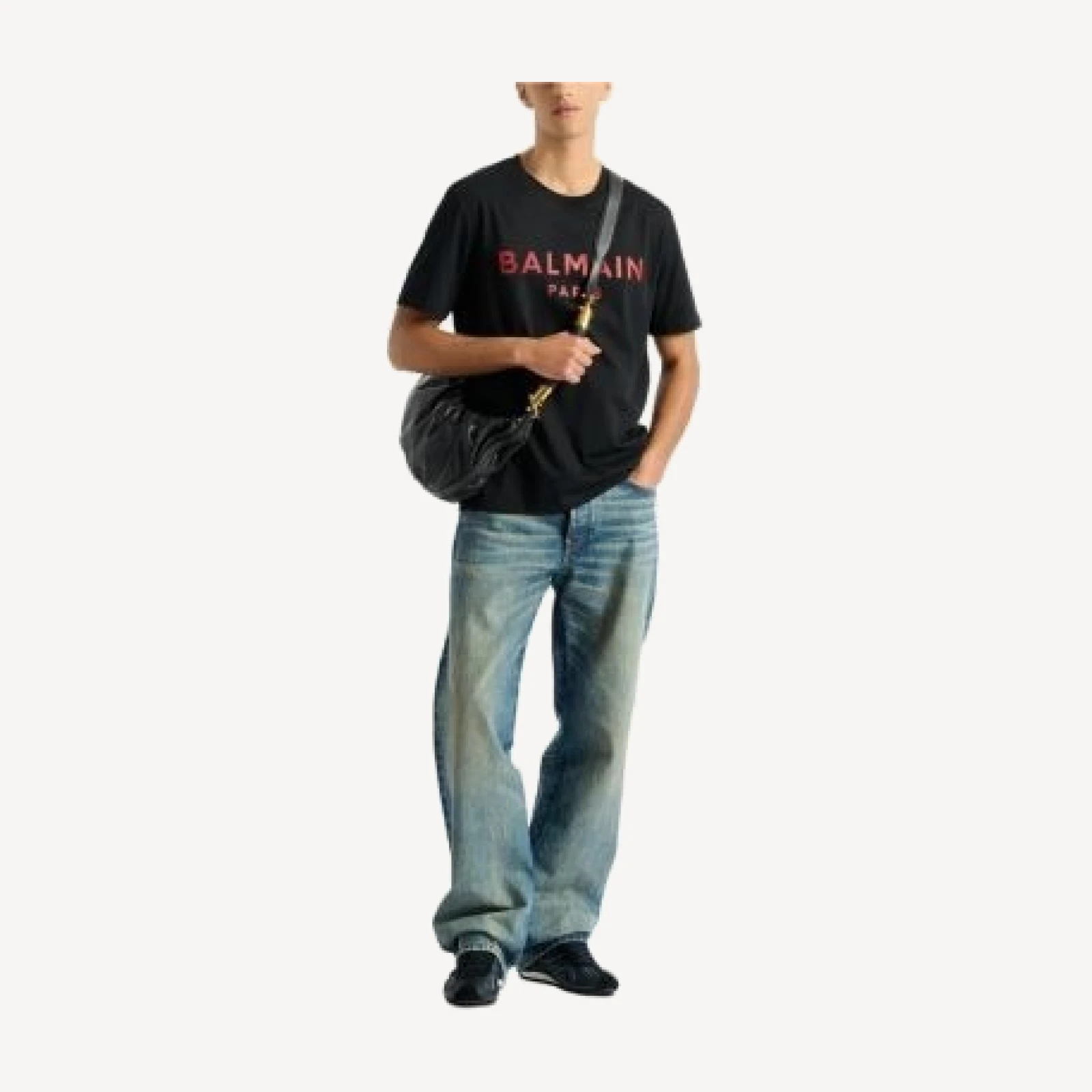 Balmain Paris Crewneck Logo T-Shirt