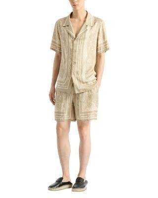 Balmain Foulard Print 5.6 Pull On Pajama Shorts