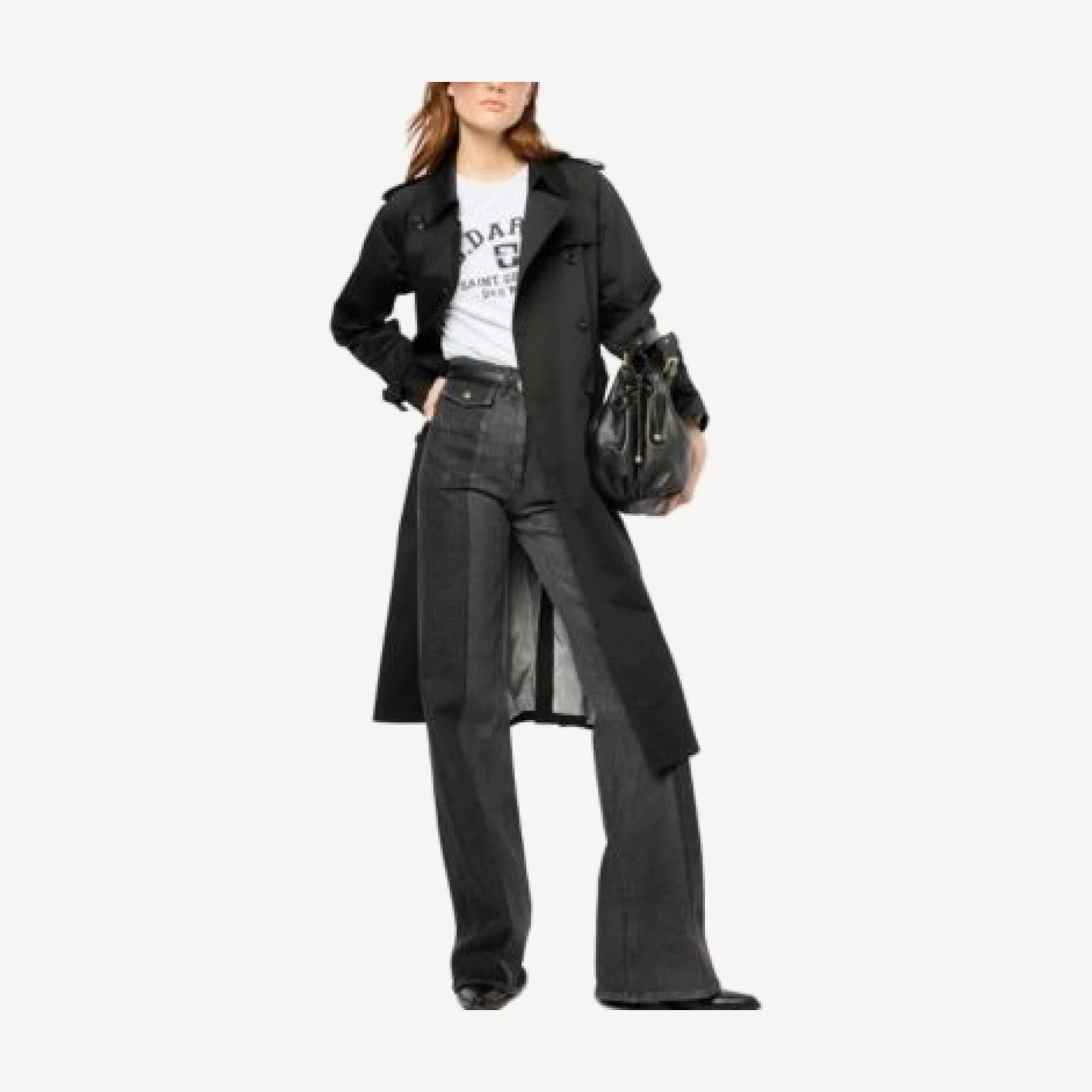 Gerard Darel Serge Double Breasted Coat