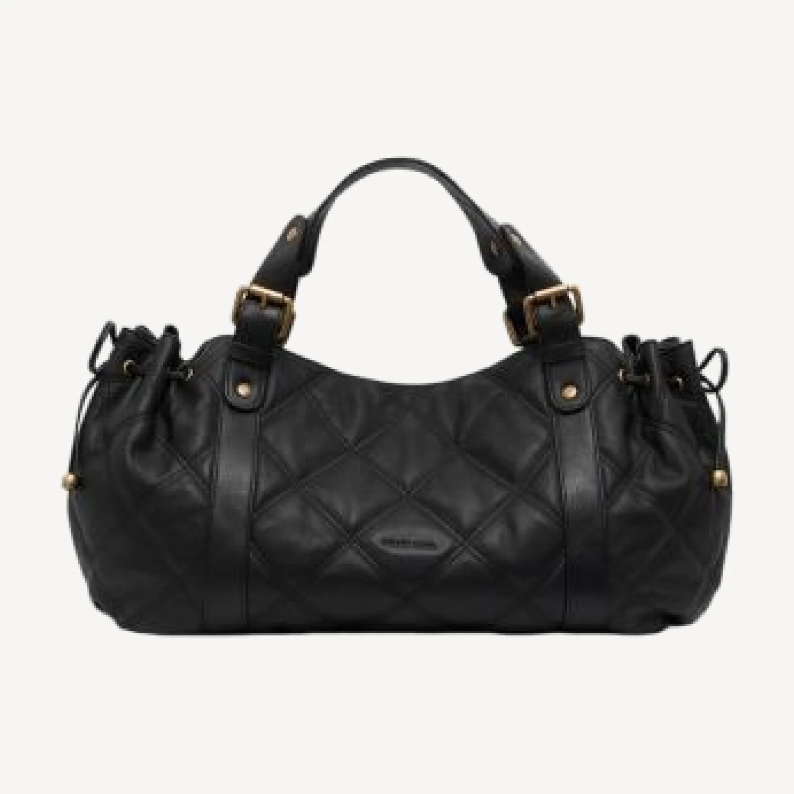 Gerard Darel 24H Matelasse Leather Overnight Bag