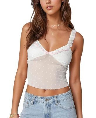 Edikted Posey Sheer Tank Top