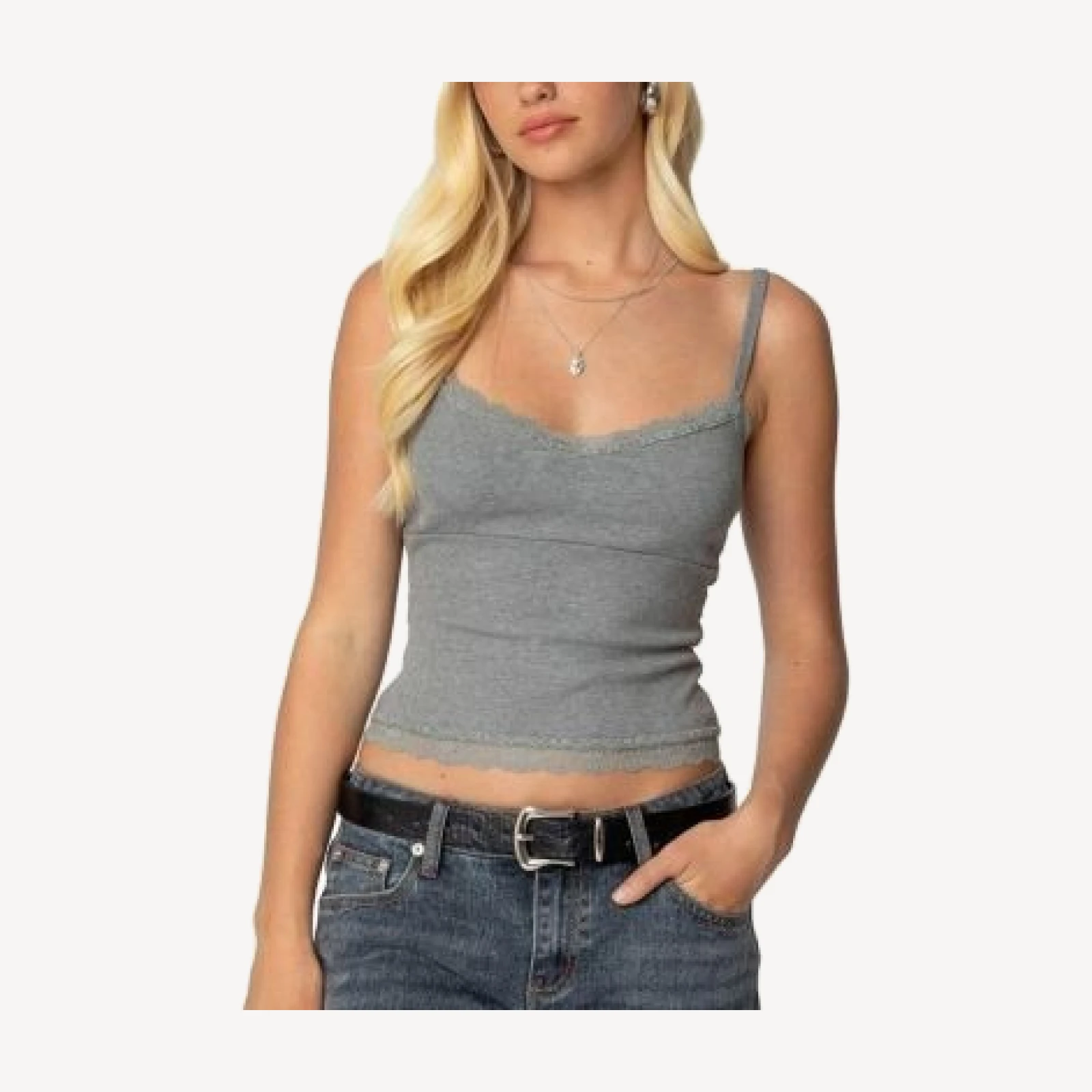 Edikted Mireille Lacey Tank Top