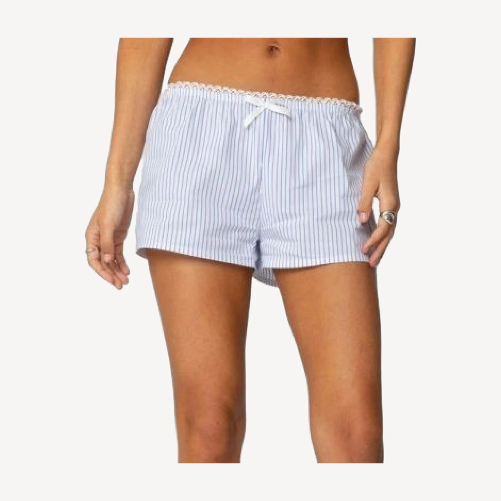 Edikted Taryn Striped Shorts