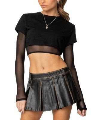 Edikted Rella Layered Long Sleeve T Shirt