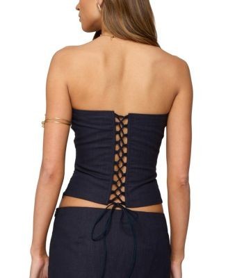 Edikted Rebel Linen Look Corset