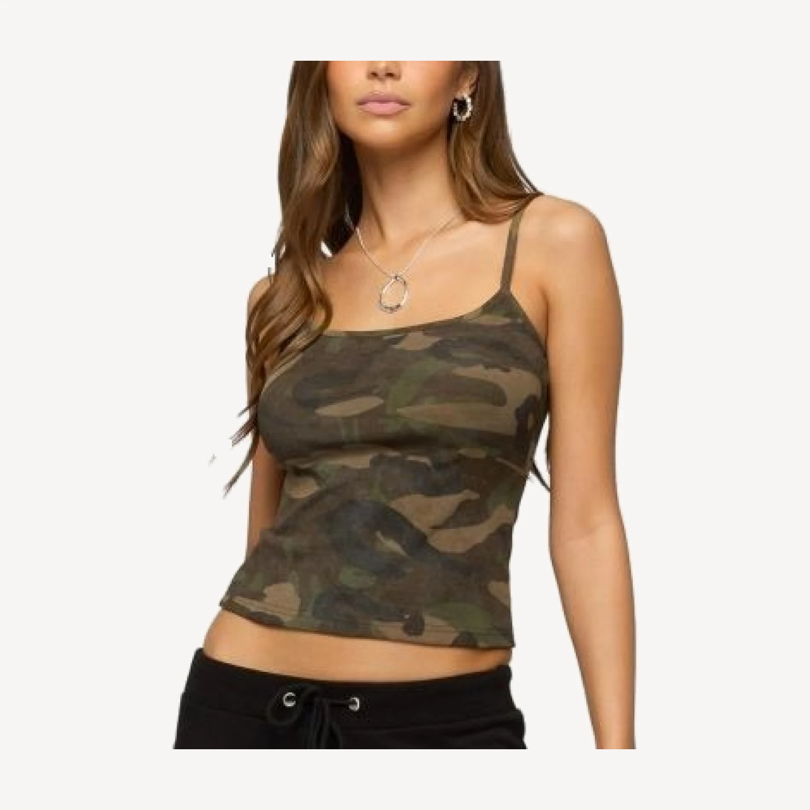 Edikted Ciellah Camo Tank Top