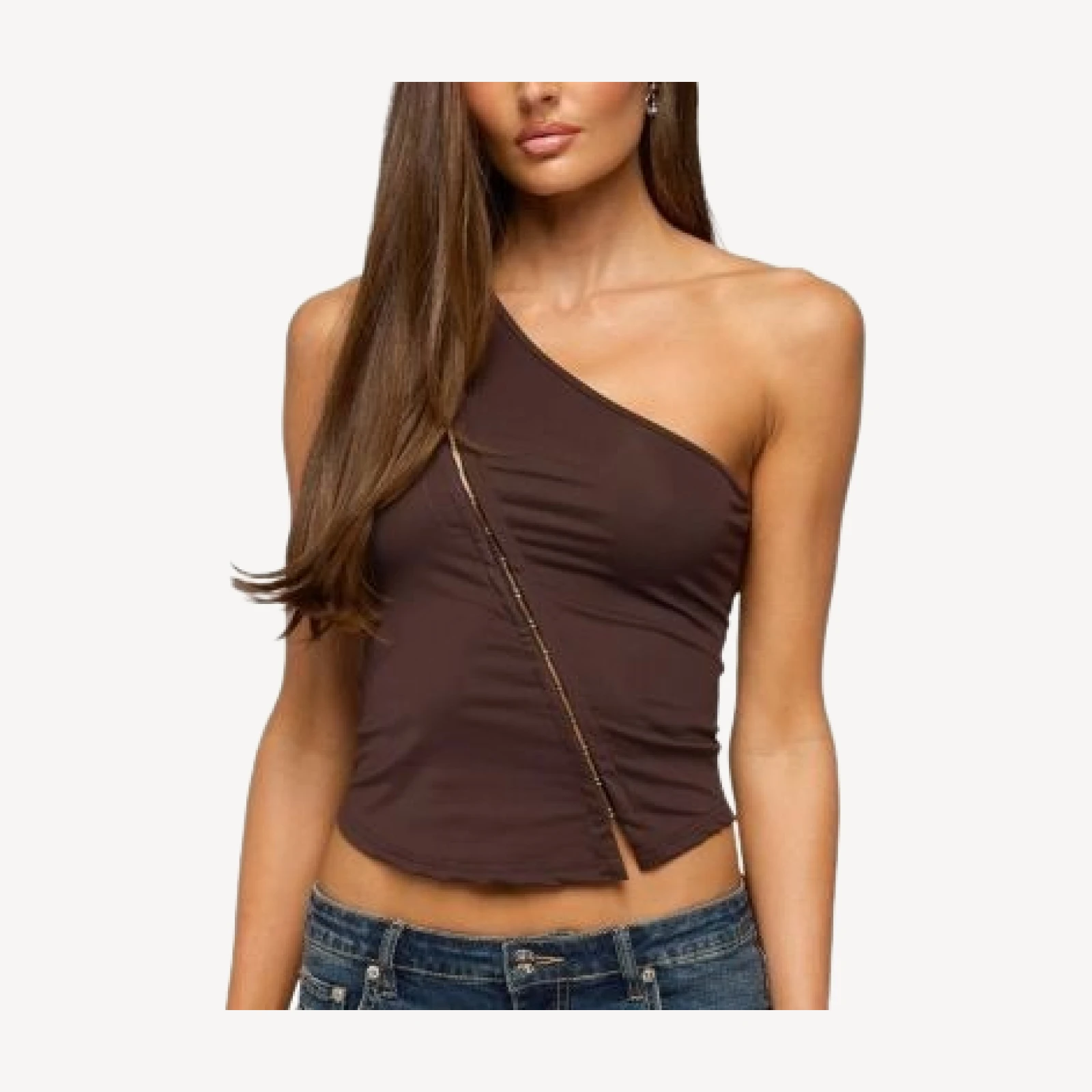 Edikted Adalee Asymmetric One Shoulder Top