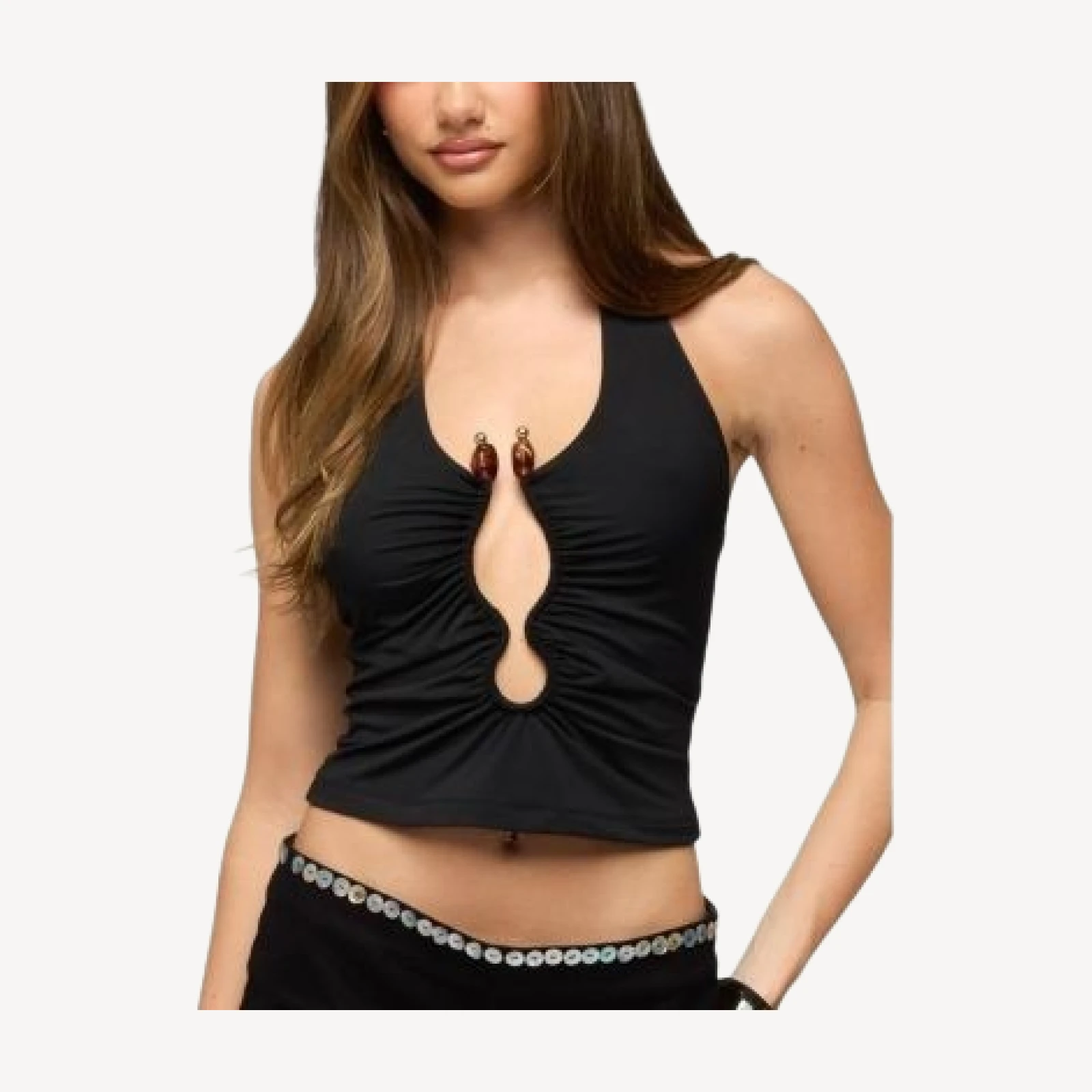 Edikted Sally Abstract Cutout Top