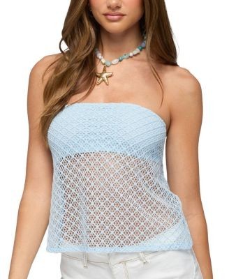 Edikted Chelce Back Cutout Crochet Top