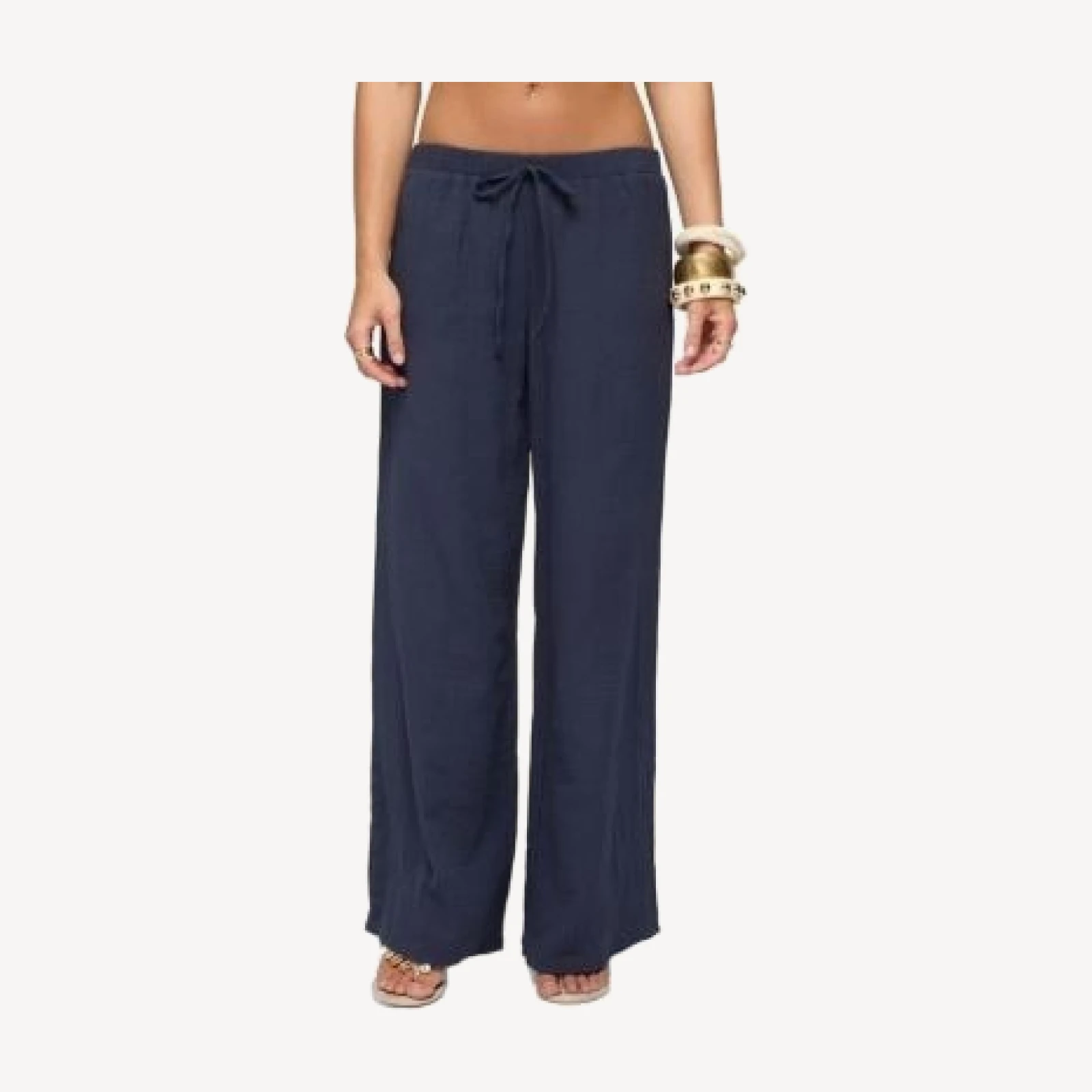 Edikted Viktoria Wide Leg Gauze Pants