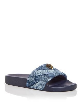 Kurt Geiger London Women's Meena Eagle Quilted Slide Sandals