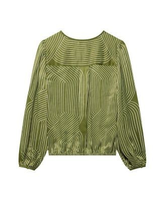 Mint Velvet Women's Satin Printed Blouse