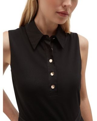 Hobbs London Lilia Sleeveless Midi Dress